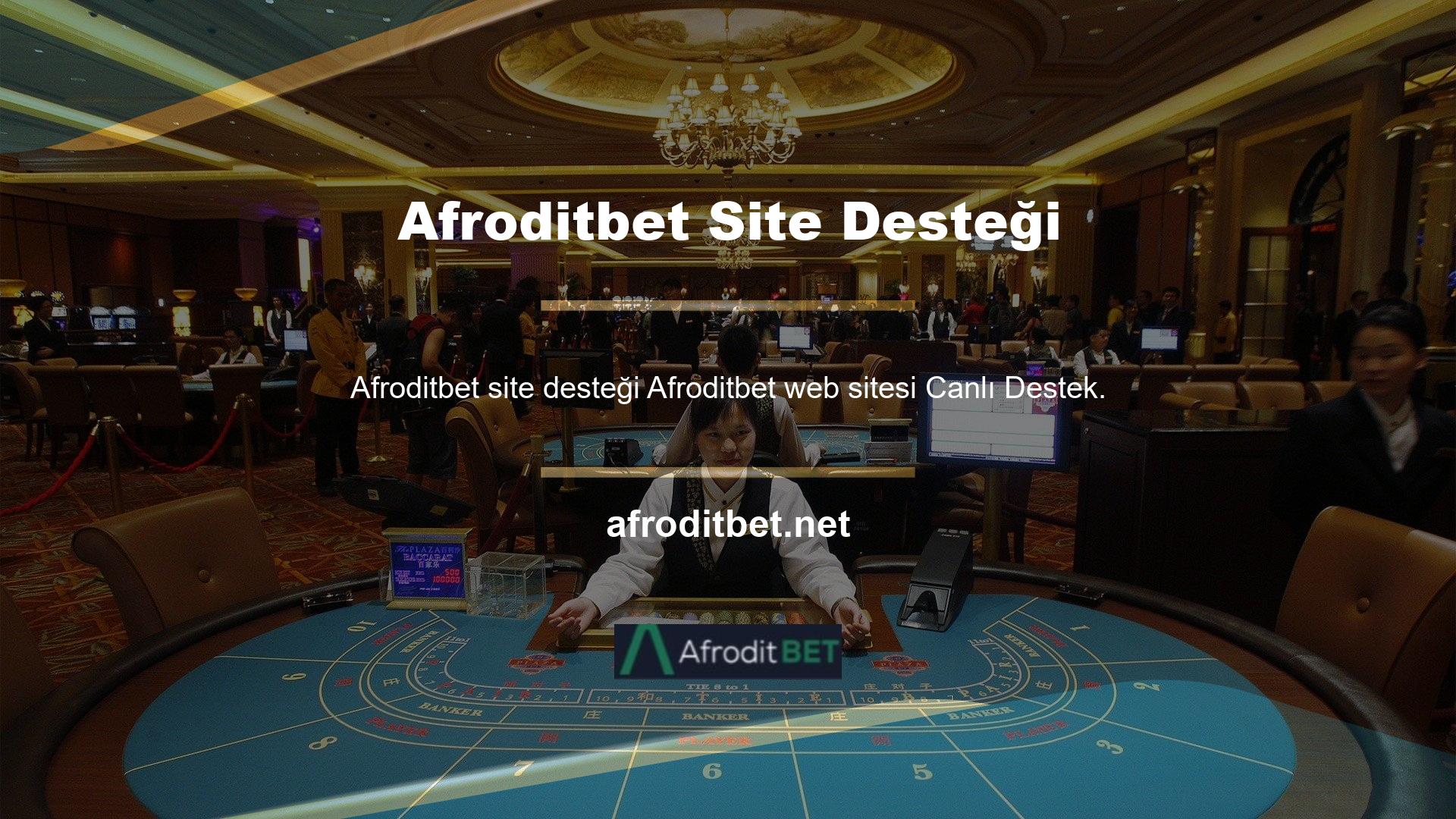 Sitedeki herhangi bir sorunu Afroditbet bahis sitesindeki canlı destek hattı aracılığıyla arayabilirsiniz